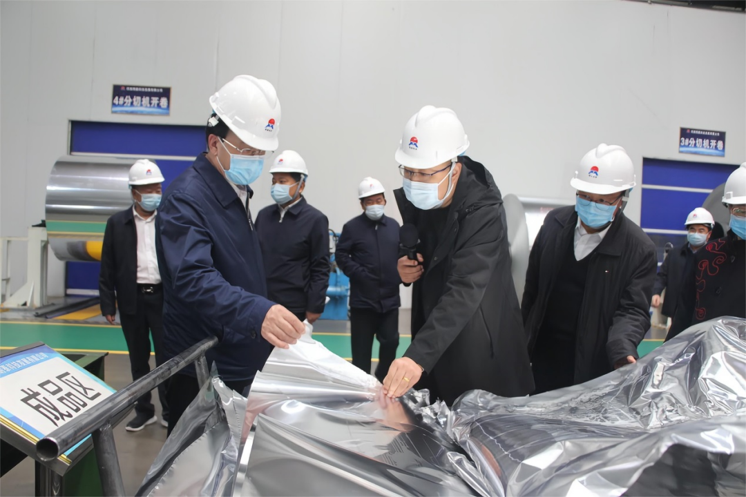 河南省副省长何金平莅临维多利亚老品牌vic铝业调研